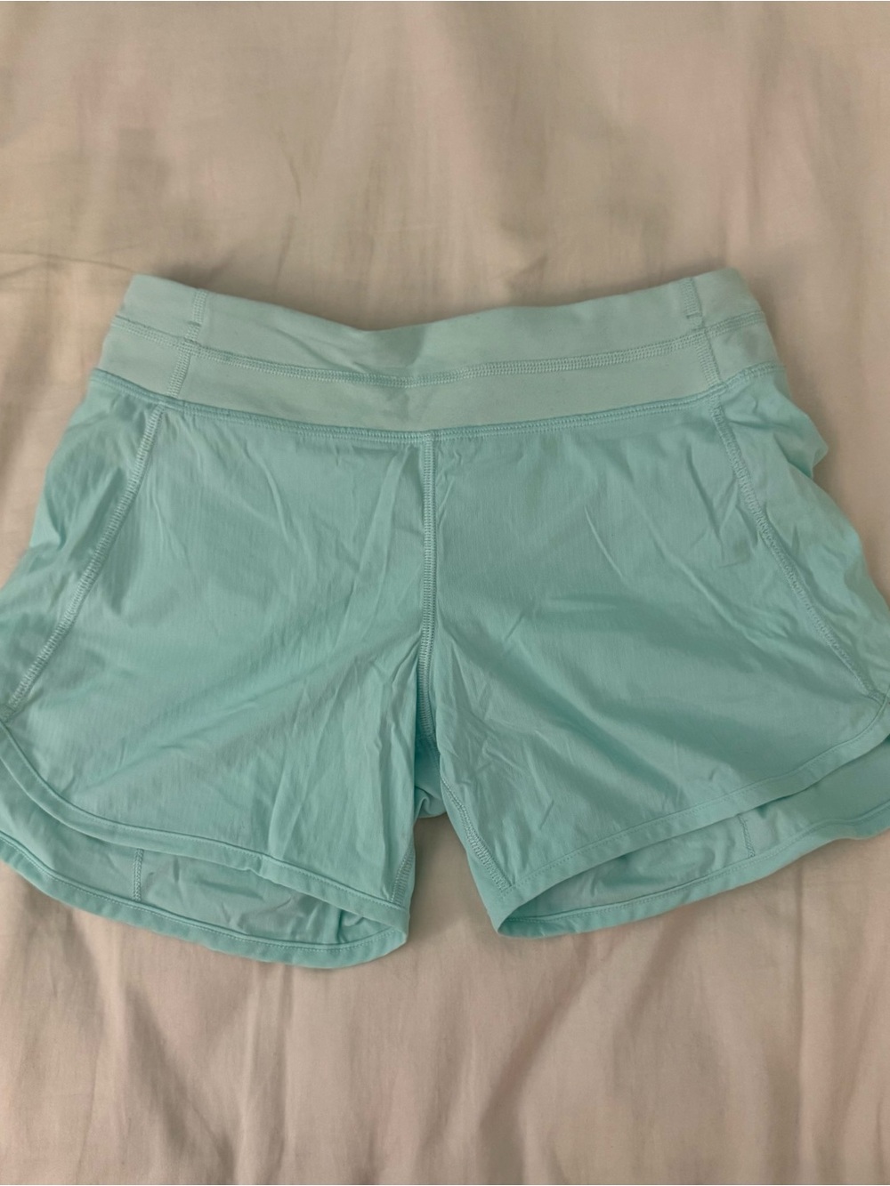 Women’s Light Aqua Athletic Shorts